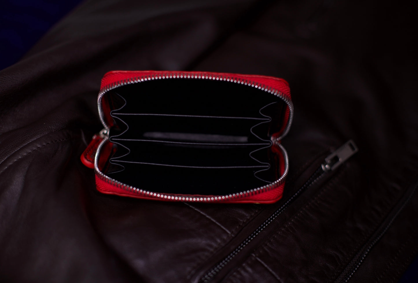 CHERRY CHARM Zipper Cardholder