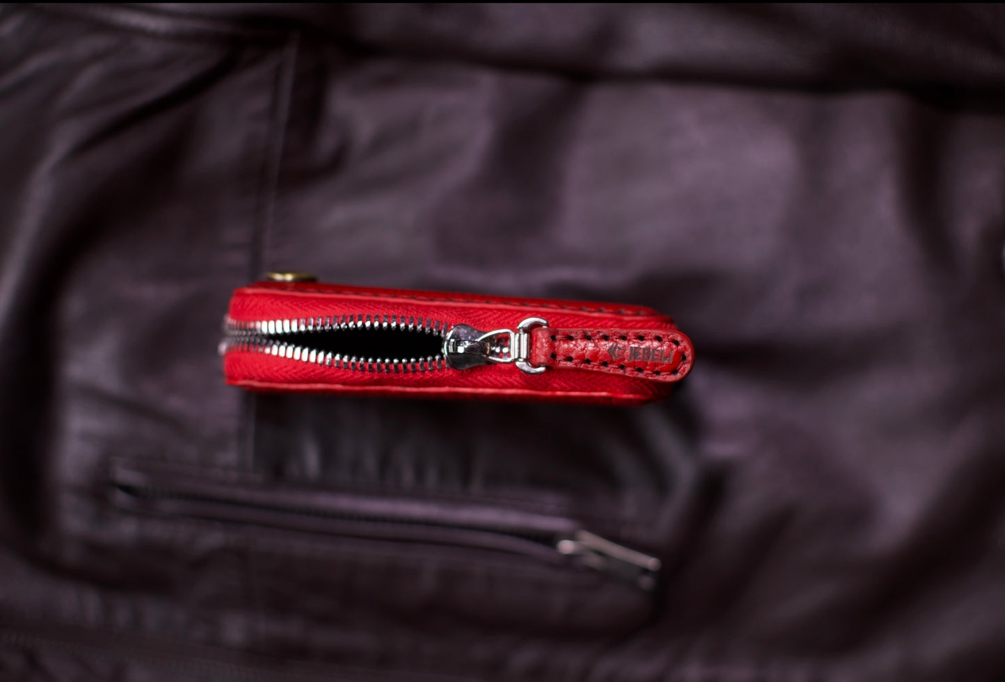CHERRY CHARM Zipper Cardholder