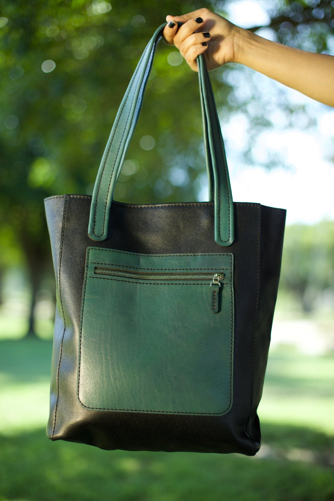 EMERALD GREEN SHOULDER BAG