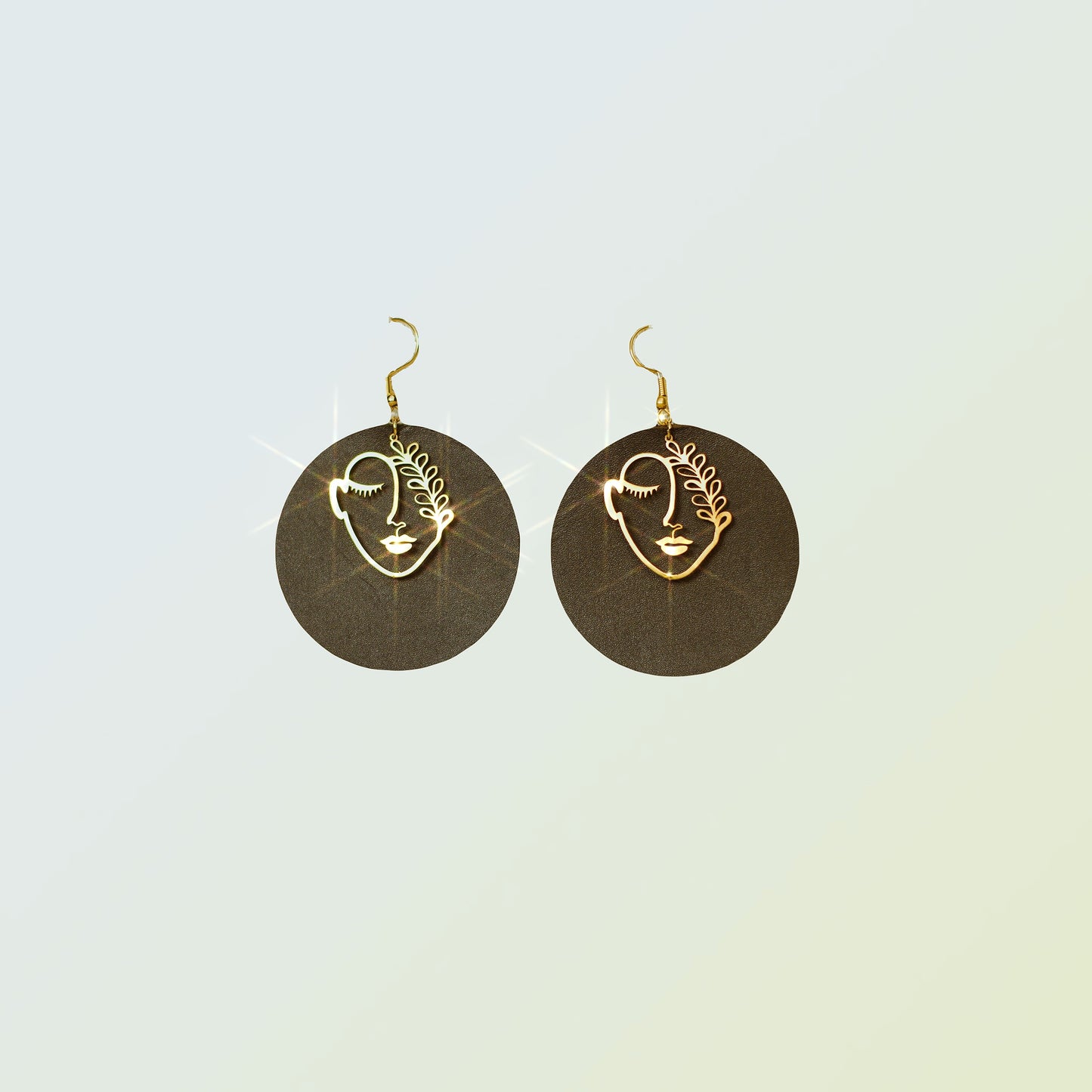 SHEIDA LEATHER EARRINGS